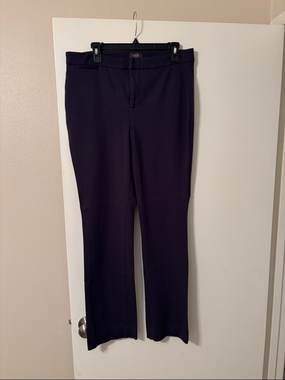 NYDJ NavyStraight Leg Dress Pants